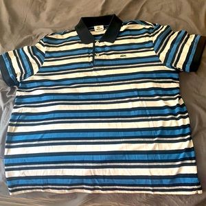 Blue Lacoste Polo Shirt Size Large
